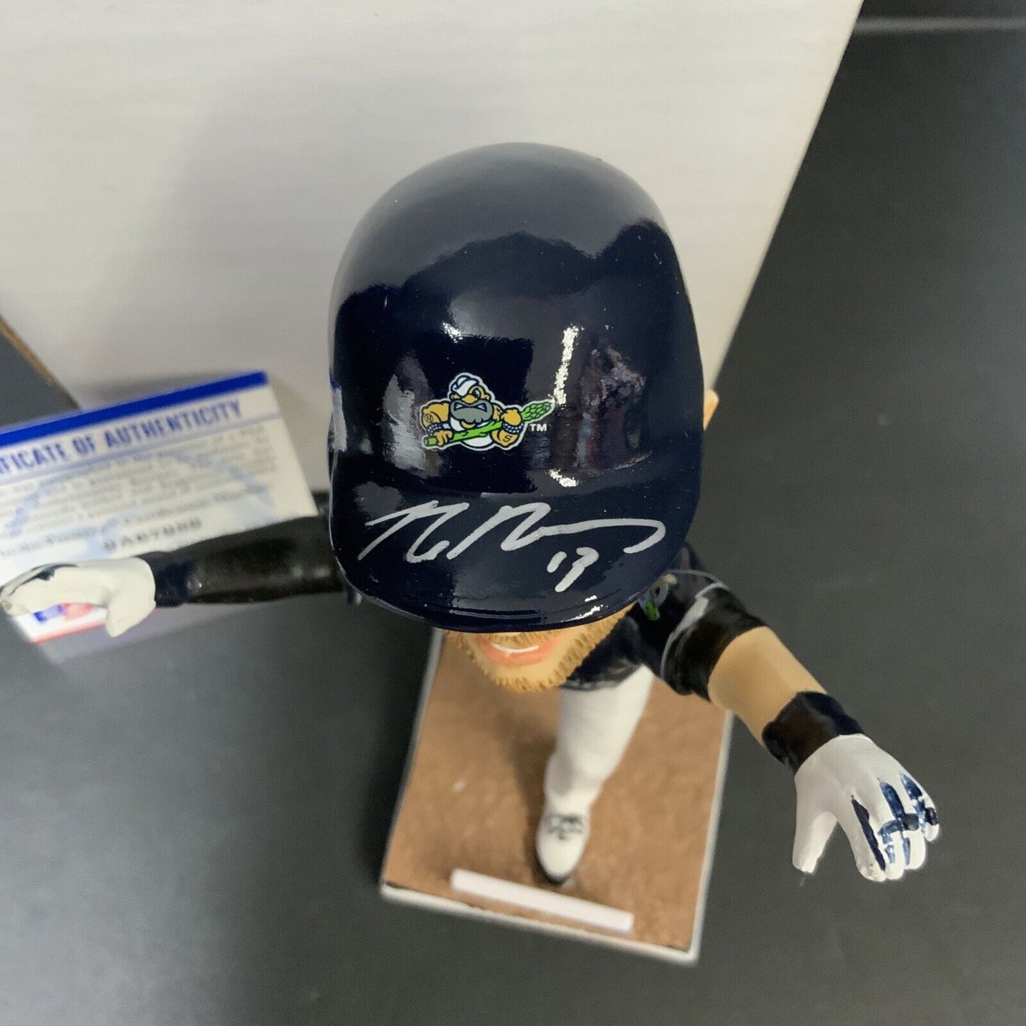 MAX MUNCY DODGERS SIGNED STOCKTON PORTS  SGA BOBBLEHEAD PSA 9A67989