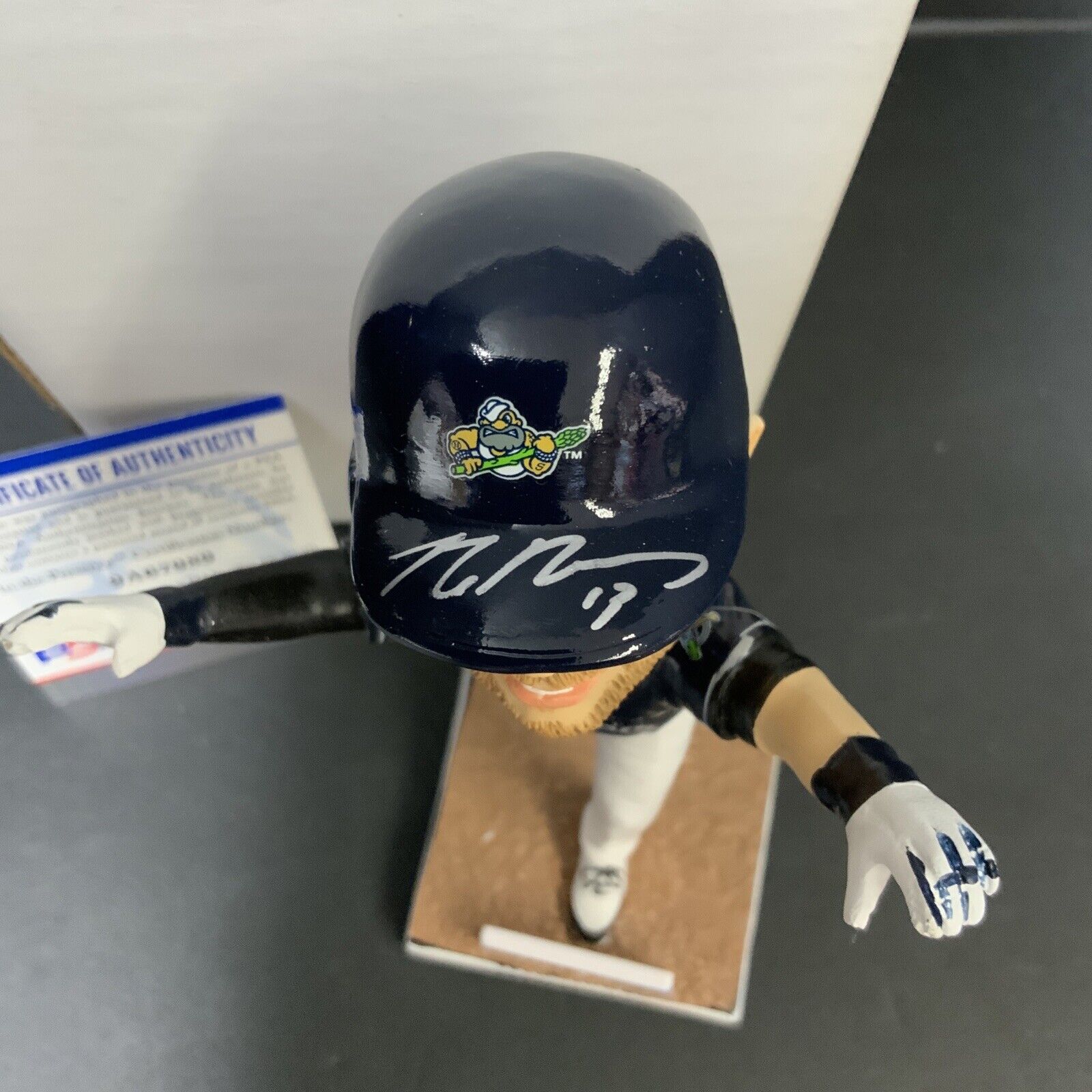 MAX MUNCY DODGERS SIGNED STOCKTON PORTS  SGA BOBBLEHEAD PSA 9A67989