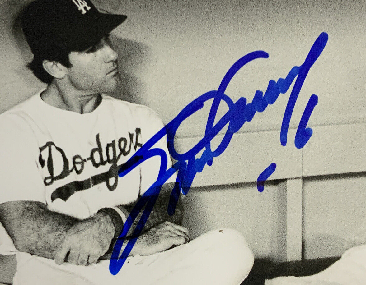 STEVE GARVEY DODGERS 1974 NL MVP 7 81 WS CHAMP SIGNED 8X10 PHOTO W/TOMMY BAS