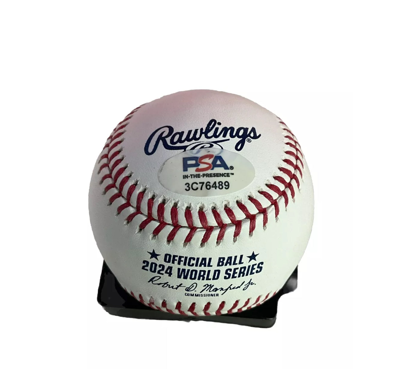 MAX MUNCY DODGERS SIGNED 2024 WORLD SERIES BASEBALL PSA