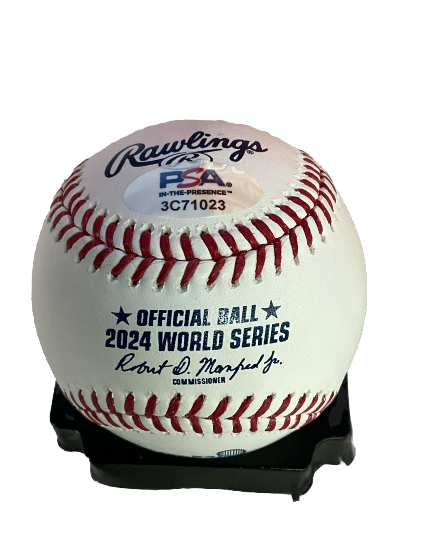 ALEX VESIA DODGERS SIGNED 2024 WORLD SERIES BASEBALL PSA