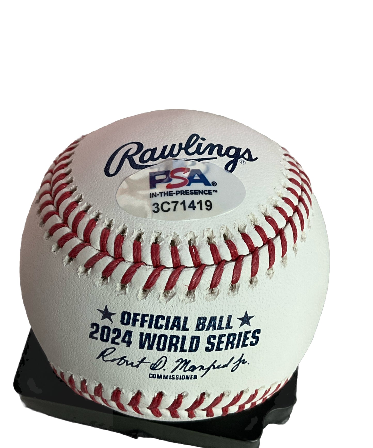 BRENT HONEYWELL DODGERS SIGNED 2024 WORLD SERIES BASEBALL PSA