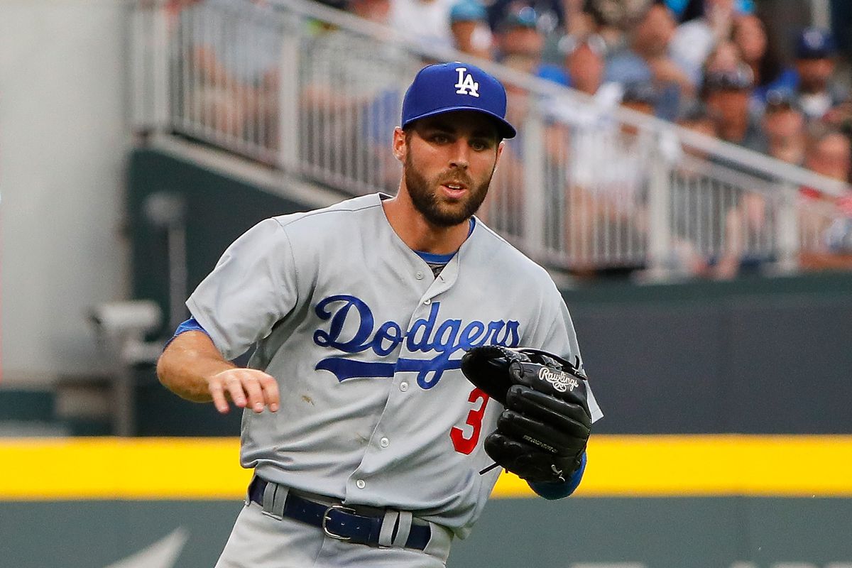 Chris Taylor Baseball Paper Poster Dodgers 2 - Chris Taylor - Pin