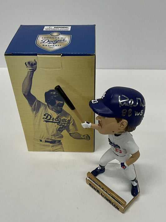 KIRK GIBSON DODGERS SIGNED 2019 SGA BOBBLEHEAD "88 WS WALK OFF HR" PSA 3T04231