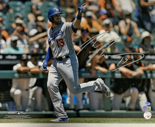 MAX MUNCY DODGERS SIGNED GET IT OUT OF THE OCEAN 16X20 PHOTO VS BUMGARNER BAS