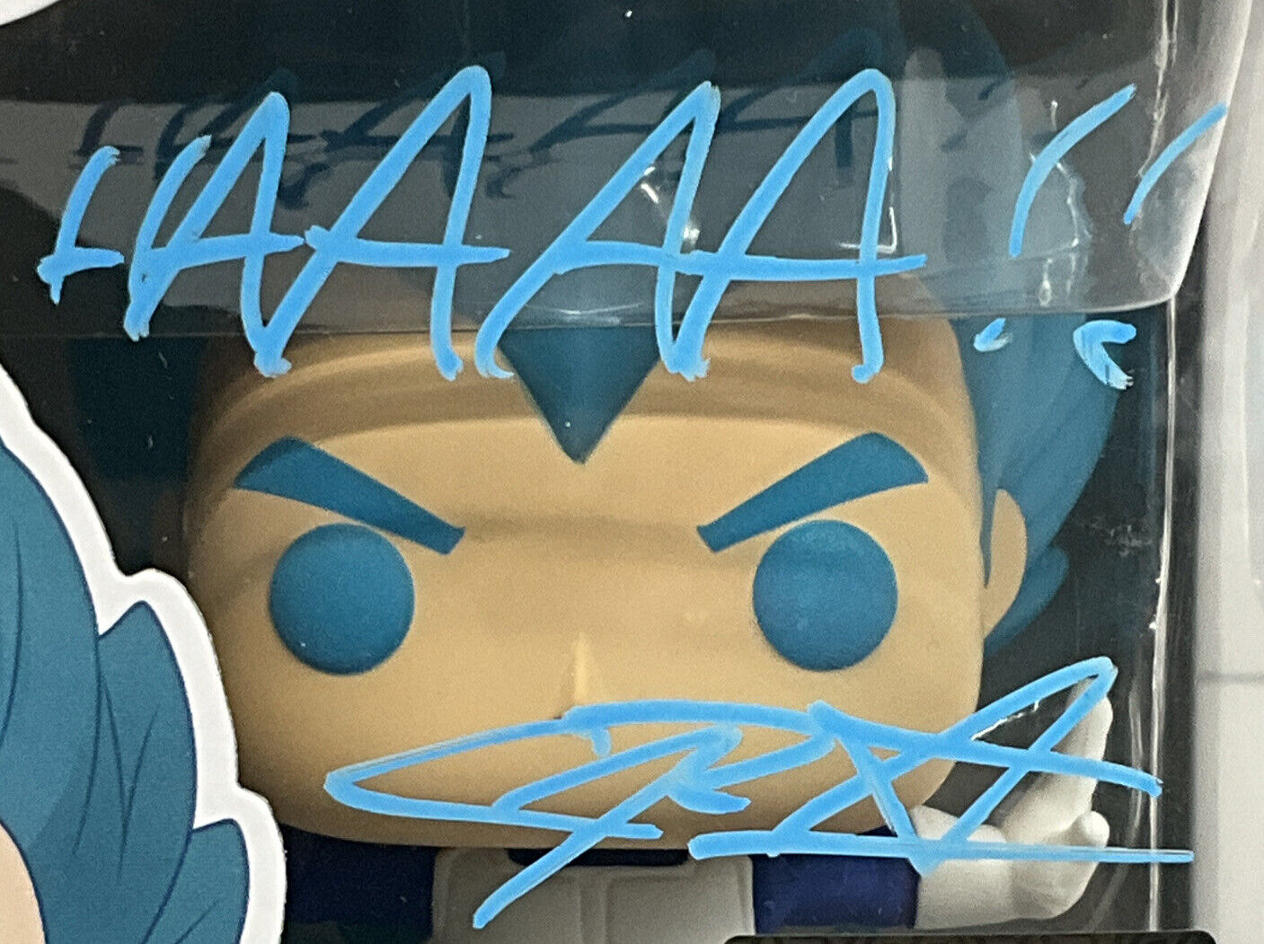 CHRISTOPHER SABAT SIGNED VEGETA POWERING UP FUNKO POP 713 "HAAAAA"  PSA 2C62740