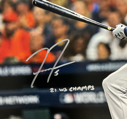 FREDDIE FREEMAN ATLANTA BRAVES SIGNED 16X20 WS PHOTO "21 WS CHAMPS" MLB VT130138