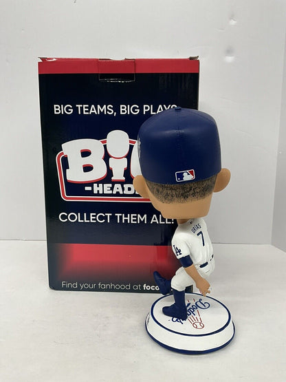 JULIO URIAS SIGNED DODGERS FOCO BIGHEAD BOBBLEHEAD /222 "EL CULICHI" BAS AC09687