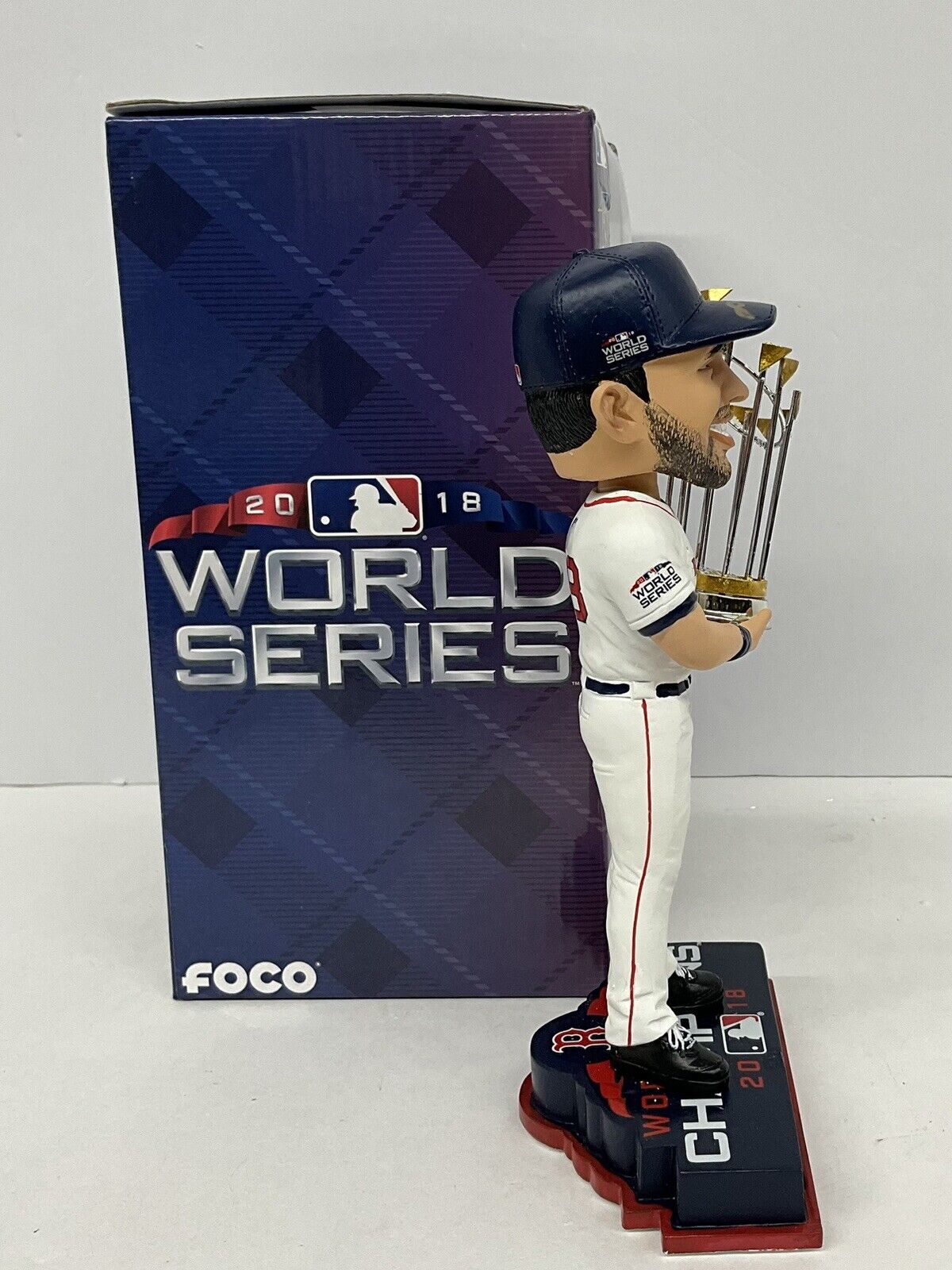 JD MARTINEZ SIGNED BOSTON RED SOX 2018 WORLD SERIES FOCO BOBBLEHEAD BAS W807848