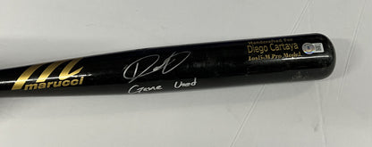 DIEGO CARTAYA DODGERS #1 PROSPECT SIGNED GAME USED MARUCCI BAT BAS BH019498