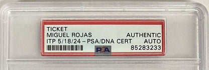 MIGUEL ROJAS DODGERS SIGNED MLB DEBUT 06/06/14 TICKET STUB PSA ITP 85283233