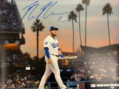 DODGERS ALL STAR  MAX MUNCY SIGNED L/E 20X24 UNFRAMED CANVAS PRINT PSA 8A64311