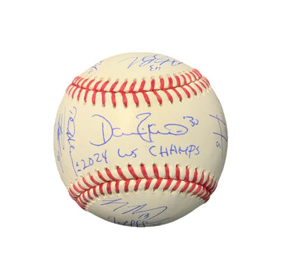 DODGERS SIGNED 2024 WORLD SERIES BALL 21 AUTOS FREEMAN TEO MUNCY BUEHLER PSA 072