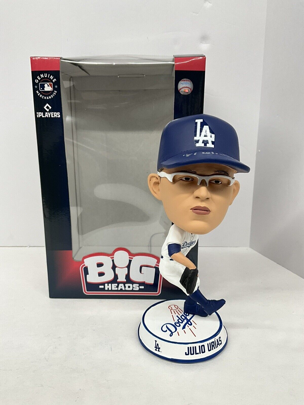 JULIO URIAS SIGNED DODGERS FOCO BIGHEAD BOBBLEHEAD /222 "EL CULICHI" BAS AC09687