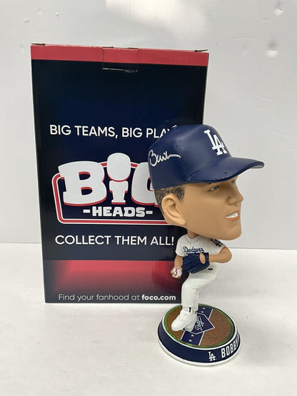 BOBBY MILLER SIGNED DODGERS FOCO BIGHEAD LIMITED #/123 BOBBLEHEAD PSA RG50487