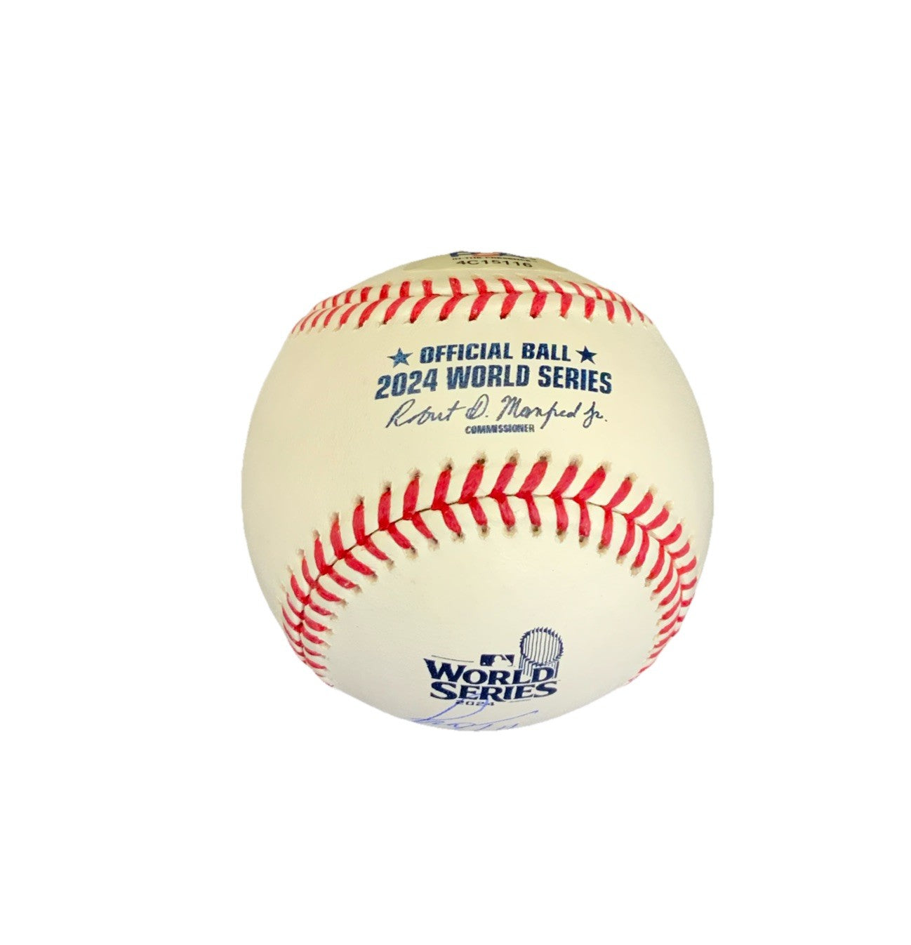 MIGUEL ROJAS SIGNED 2024 WORLD SERIES BASEBALL  "2024 WS CHAMPS" IN PSA