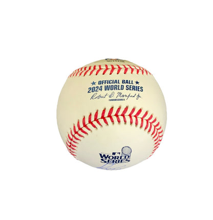 MIGUEL ROJAS SIGNED 2024 WORLD SERIES BASEBALL  "2024 WS CHAMPS" IN PSA