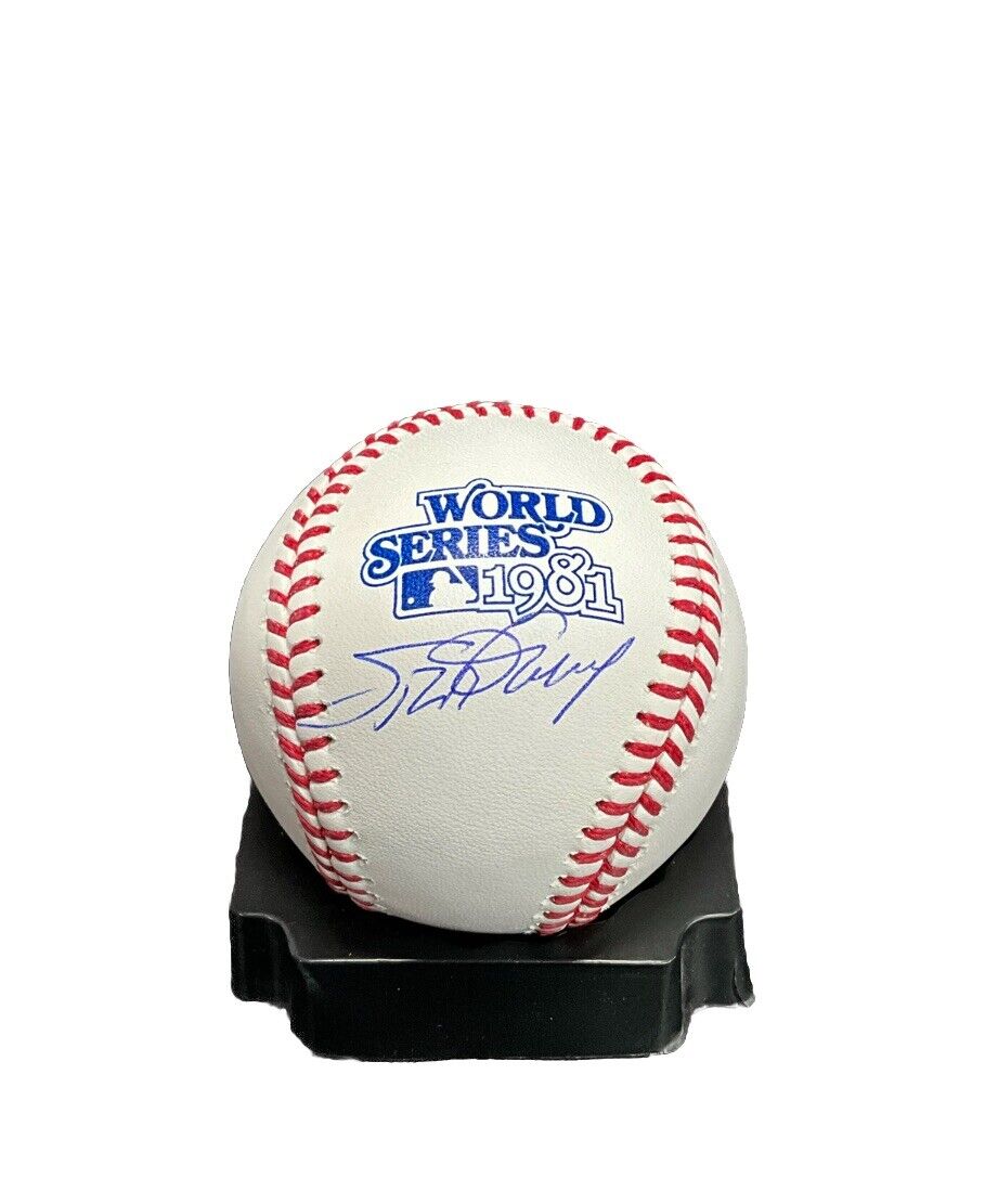 STEVE GARVEY LOS ANGELES DODGERS SIGNED 1981 WORLD SERIES BASEBALL PSA WITNESS