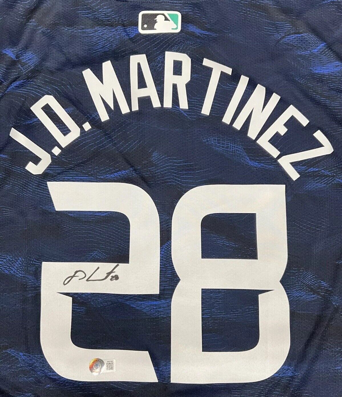 JD MARTINEZ DODGERS RED SOX SIGNED NIKE 2023 ALL STAR GAME JERSEY BAS W807887