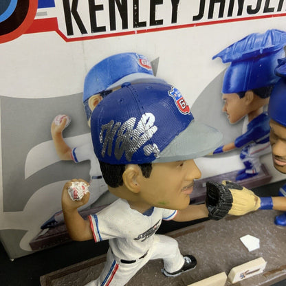 KENLEY JANSEN DODGERS SIGNED INLAND EMPIRE 66ERS DOUBLE BOBBLEHEAD PSA 1C53143