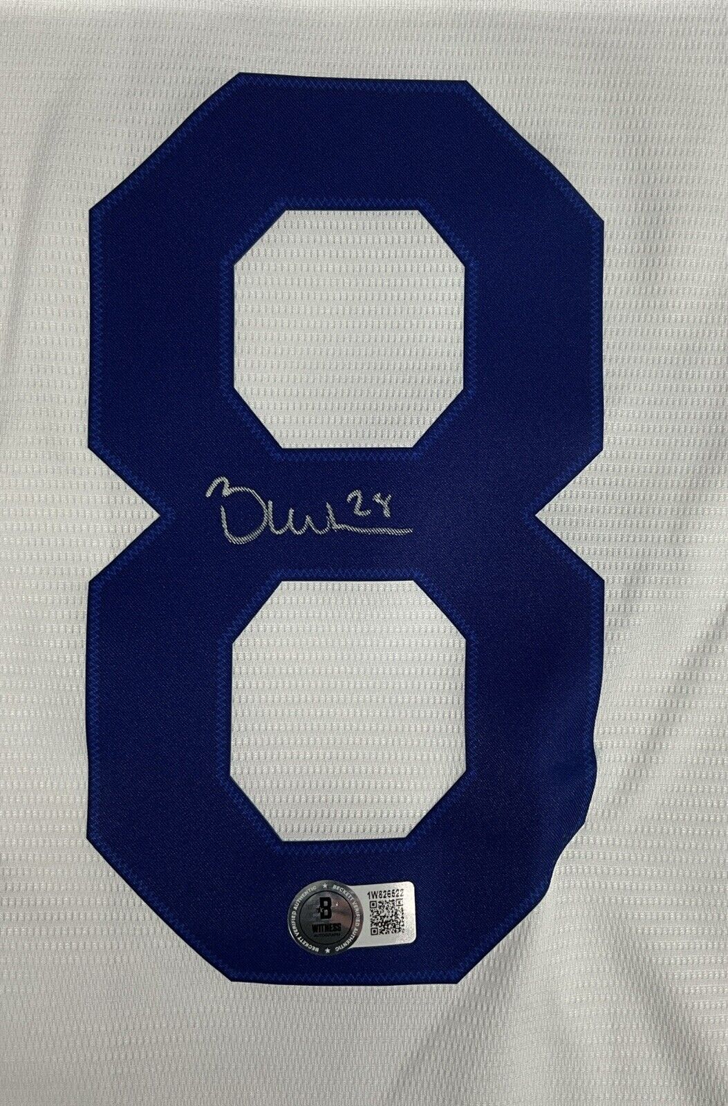 BOBBY MILLER SIGNED DODGERS JERSEY "MILLER TIME MLB DEBUT 1ST WIN " BAS 1W826522