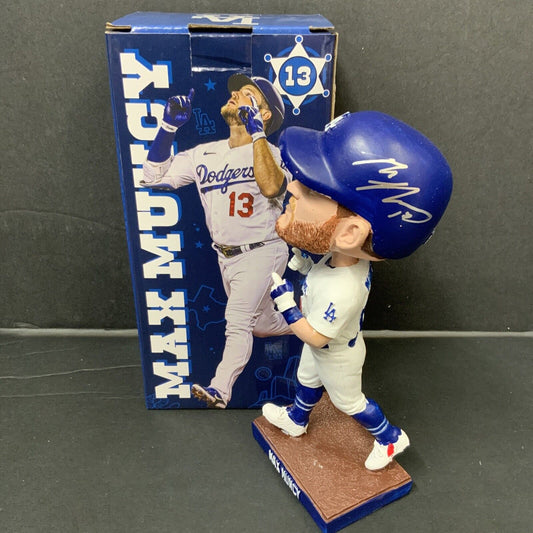 MAX MUNCY DODGERS 2020 WORLD SERIES CHAMPION SIGNED 2022 BOBBLEHEAD PSA 1C89585