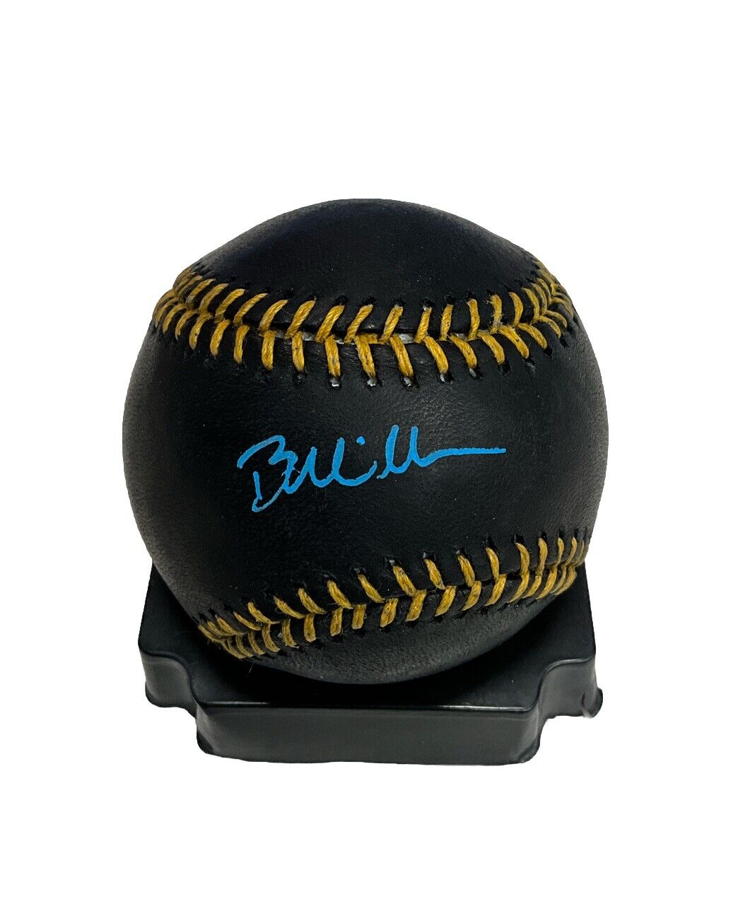 BOBBY MILLER LOS ANGELES DODGERS SIGNED BLACK BASEBALL BLUE INK PSA WITNESS