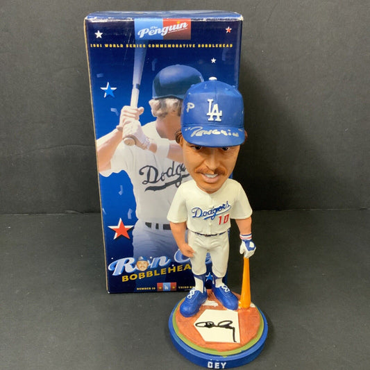 RON CEY  DODGERS SIGNED 2006 SGA BOBBLEHEAD "1981 WS MVP, PENGUIN" BAS WX93900