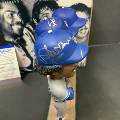 1981 WS TRI-MVP SIGNED DODGERS BOBBLEHEAD CEY, GUERRERO, YEAGER PSA 9A55593