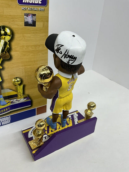 ROBERT HORRY SIGNED LAKERS 3X CHAMPION LIMITED #/216 FOCO BOBBLEHEAD BAS W128256