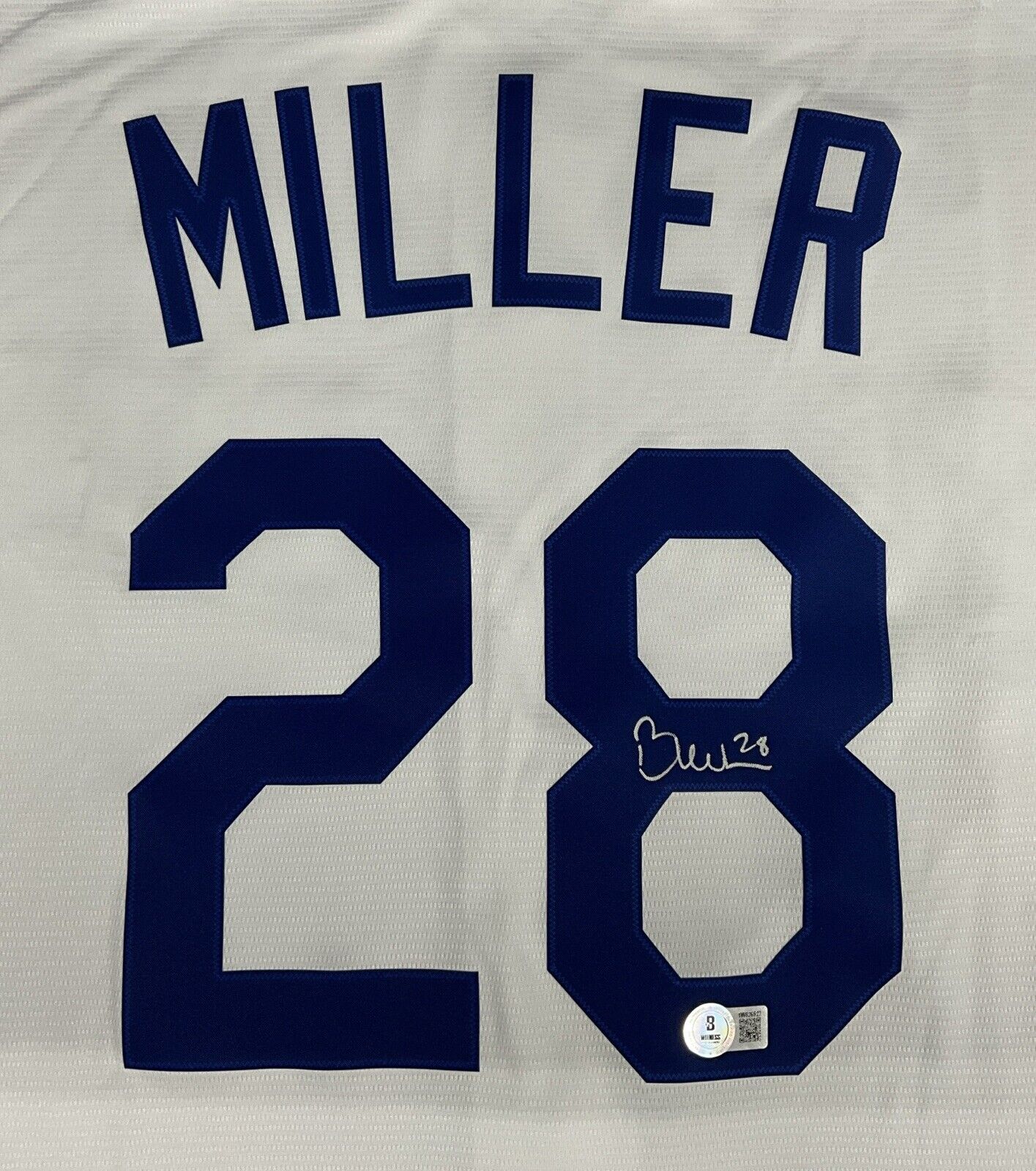 BOBBY MILLER SIGNED DODGERS NIKE JERSEY BECKETT ITP 1W826527