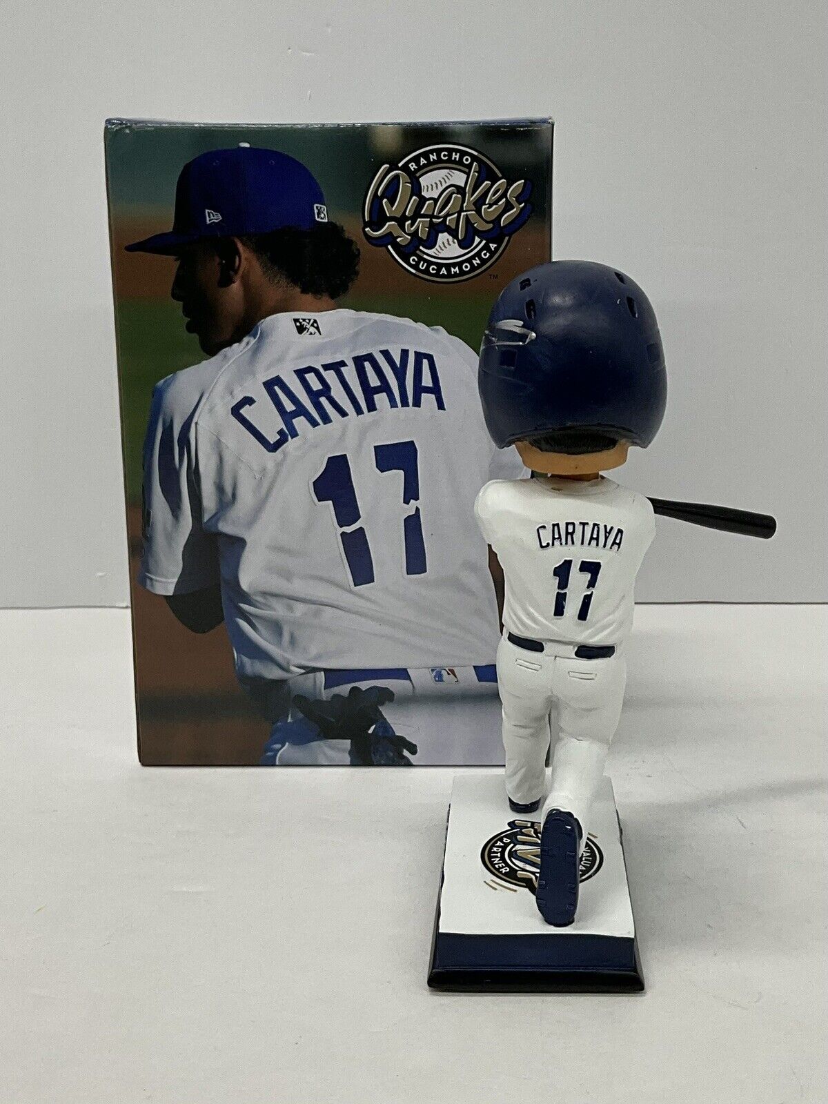 DIEGO CARTAYA DODGERS PROSPECT SIGNED CUCAMONGA QUAKES BOBBLEHEAD BAS BH019379