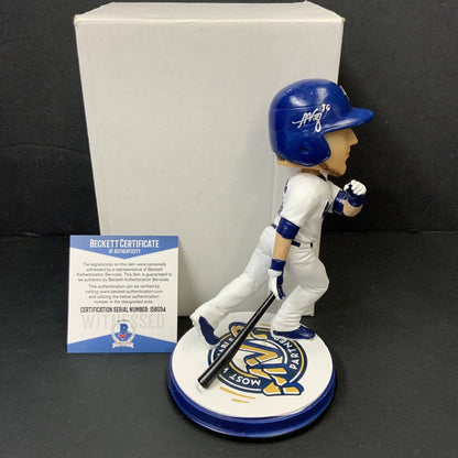 ALEX VERDUGO DODGERS RED SOX SIGNED MVP CUCAMONGA QUAKES BOBBEHEAD BAS I56034