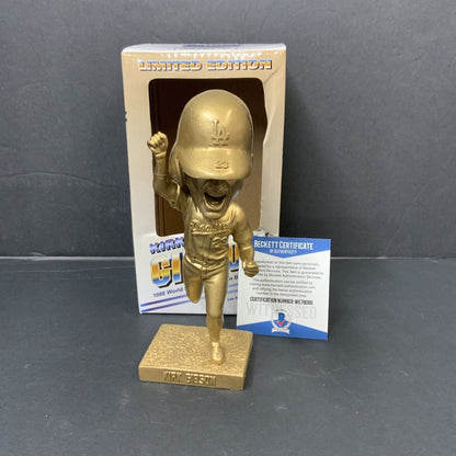 DODGERS KIRK GIBSON SIGNED LIMITED EDITION GOLD BOBBLEHEAD BECKETT ITP WE78090