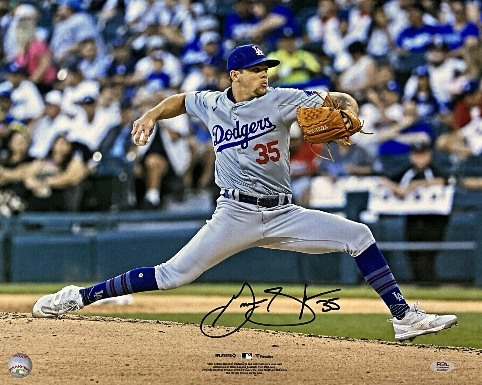 GAVIN STONE DODGERS SIGNED 16X20 COMPLETE GAME SHUTOUT VS WHITE SOX PHOTO PSA