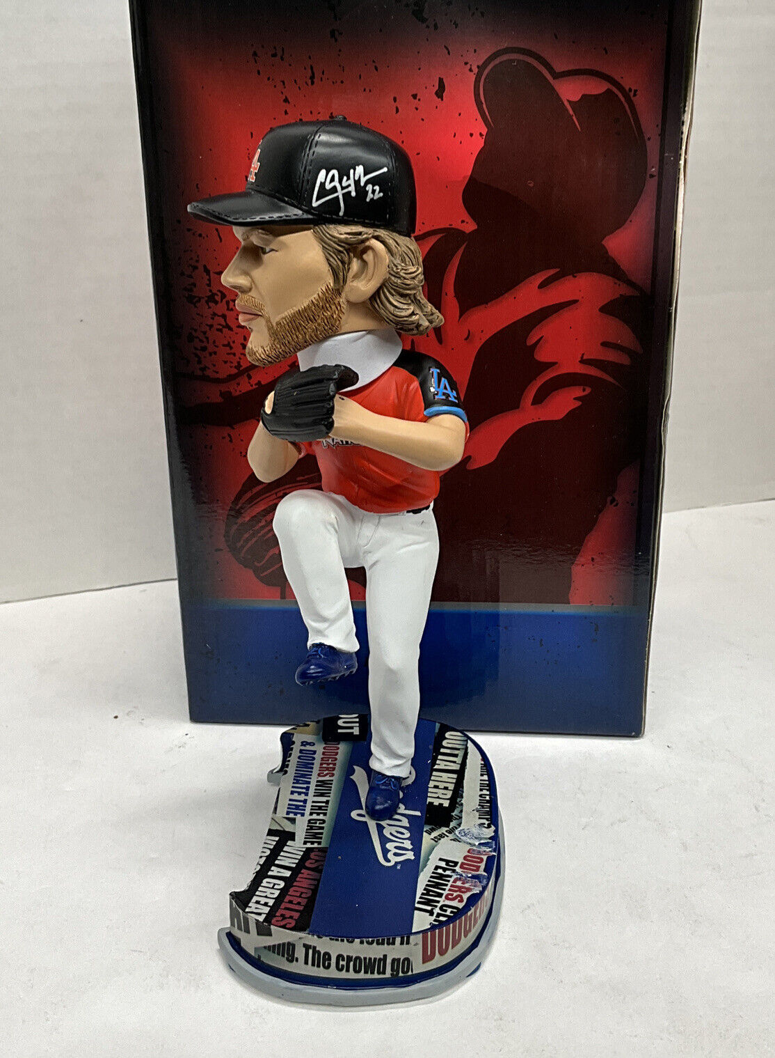 DODGERS SIGNED 2017 ALL STAR FOCO BOBBLEHEAD SET KERSHAW, BELLINGER, SEAGER COA