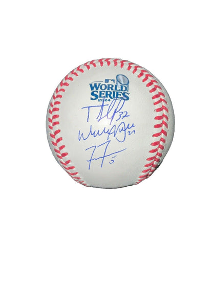 DODGERS SIGNED 2024 WORLD SERIES BALL 17 AUTOS FREEMAN TEO MUNCY BUEHLER PSA 053