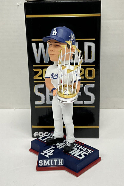 WILL SMITH DODGERS SIGNED FOCO 2020 WS CHAMPIONSHIP BOBBLEHEAD BAS WW31094