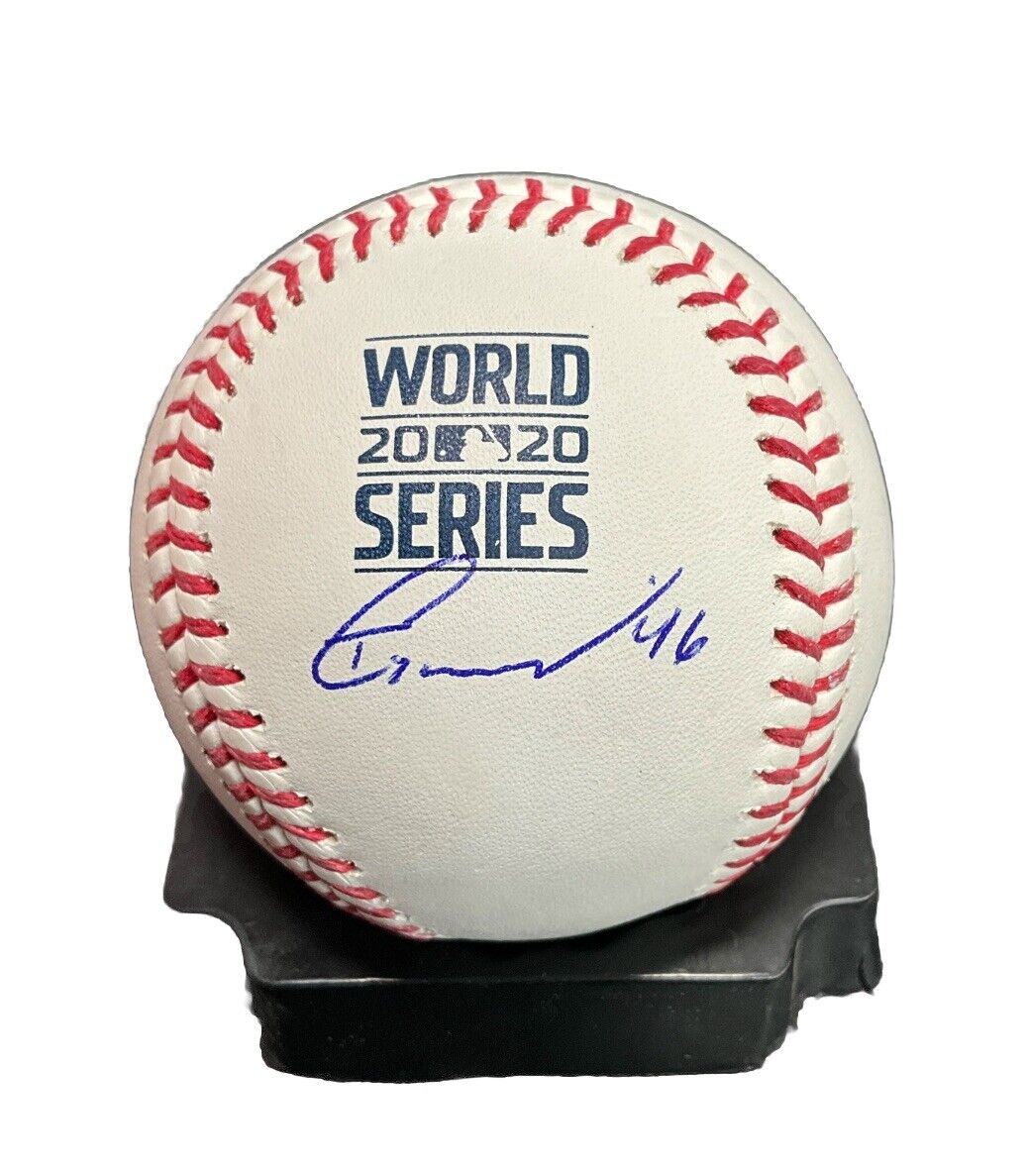 TONY GONSOLIN DODGERS 2020 WS CHAMPION SIGNED 2020 WORLD SERIES BASEBALL PSA