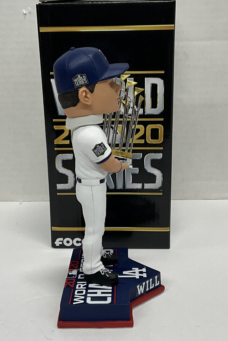 WILL SMITH DODGERS SIGNED FOCO 2020 WS CHAMPIONSHIP BOBBLEHEAD BAS WW31094