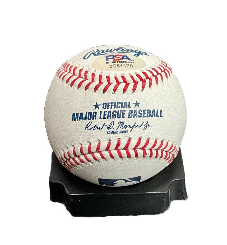 MAX MUNCY DODGERS 2020 WORLD SERIES CHAMPION SIGNED MLB BASEBALL PSA WITNESS