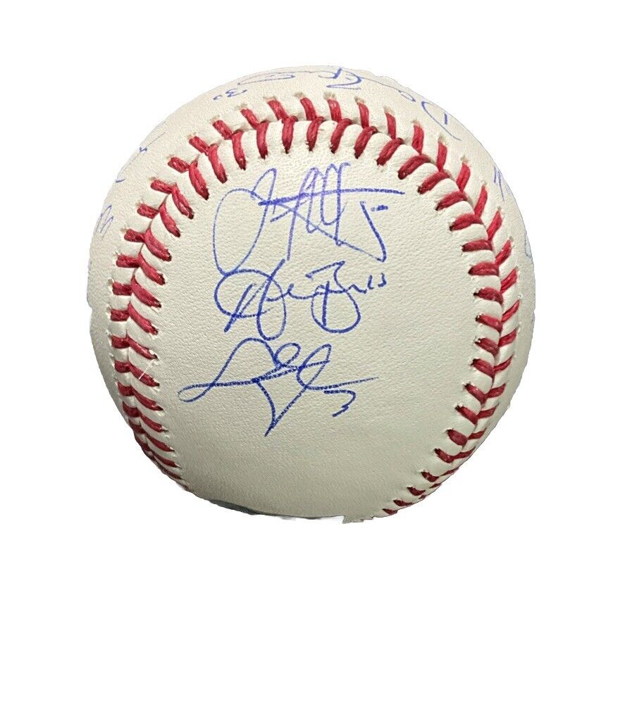 DODGERS SIGNED 2024 WORLD SERIES BALL 17 AUTOS FREEMAN TEO MUNCY BUEHLER PSA 070