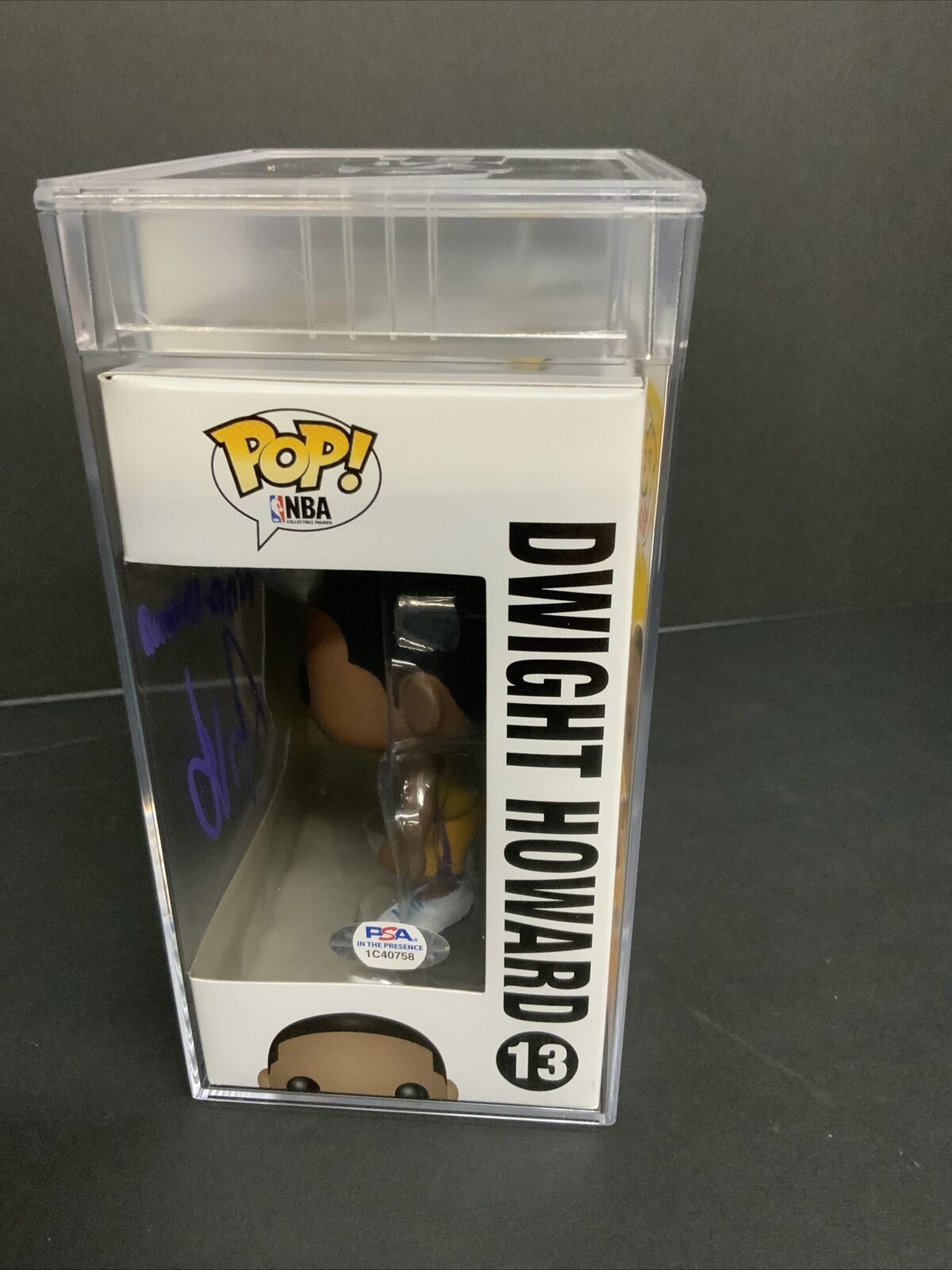 DWIGHT HOWARD SIGNED LAKERS FUNKO POP "NBA CHAMPS" GEM MT 10 PSA SLABBED 1C40758