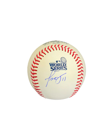 MIGUEL ROJAS DODGERS SIGNED 2024 WORLD SERIES BASEBALL  PSA