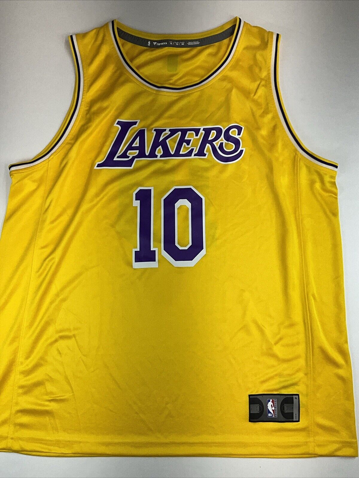 MAX CHRISTIE SIGNED LOS ANGELES LAKERS FANATICS NBA JERSEY PSA ITP 2C87952