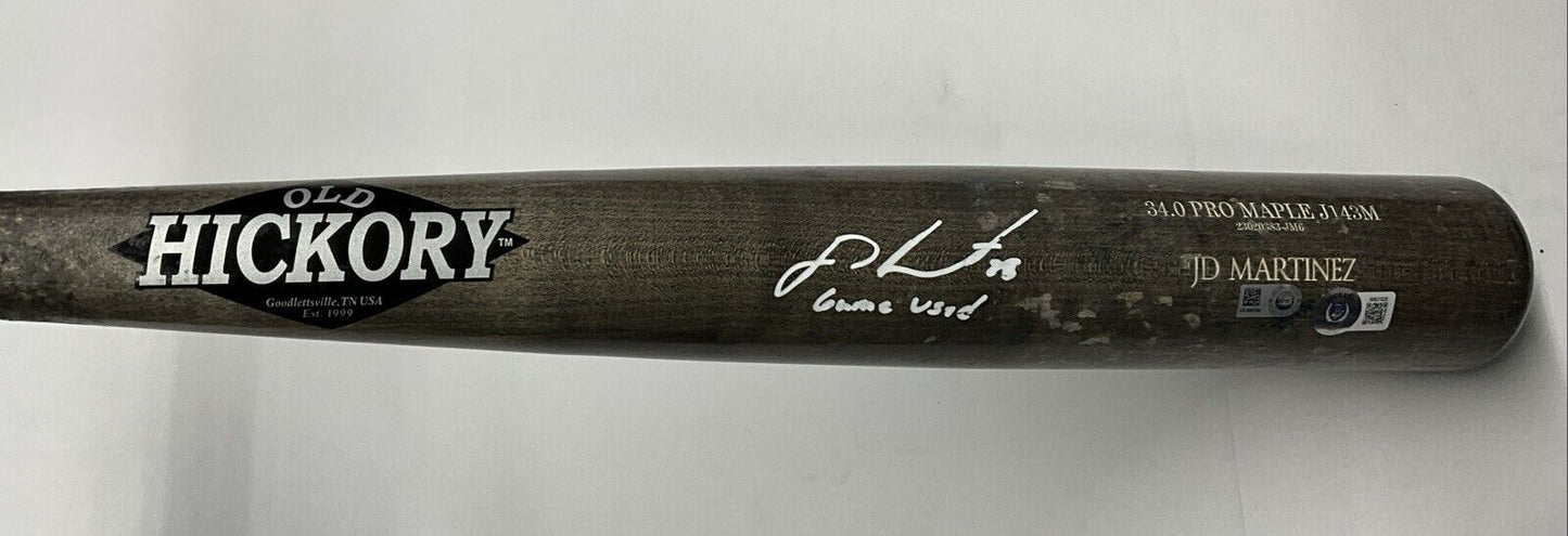 JD MARTINEZ DODGERS GAME USED OLD HICKORY PRO MAPLE J143M BAT "GAME USED" BAS