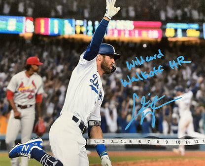 CHRIS TAYLOR DODGERS SIGNED 22X26 CANVAS "WILDCARD WALKOFF HR" PSA 2C53368