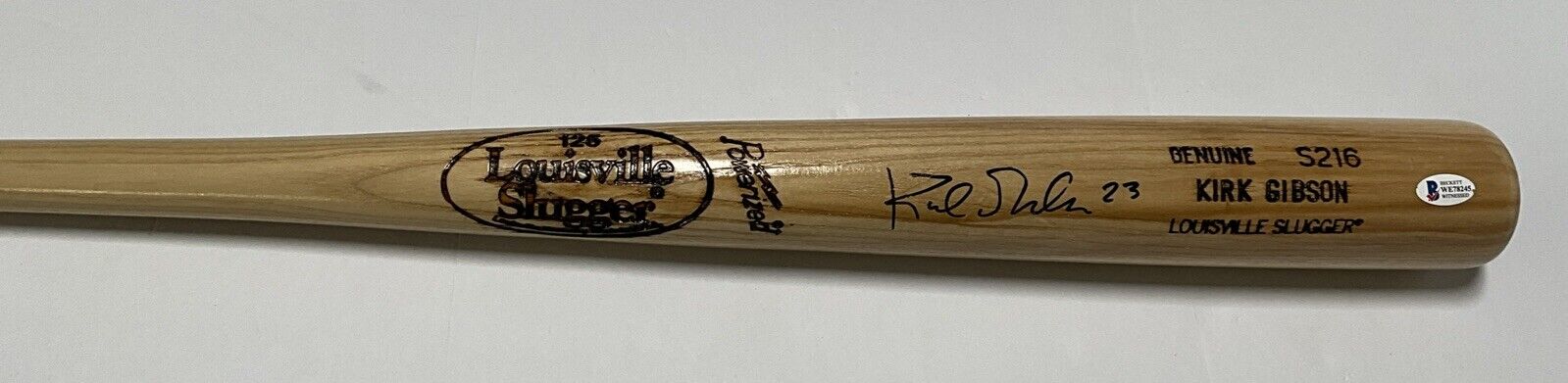 KIRK GIBSON DODGERS TIGERS SIGNED LOUISVILLE SLUGGER GAME MODEL BAT BAS WE78245