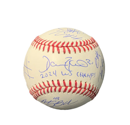 DODGERS SIGNED 2024 WORLD SERIES BALL 21 AUTOS FREEMAN TEO MUNCY BUEHLER PSA 052