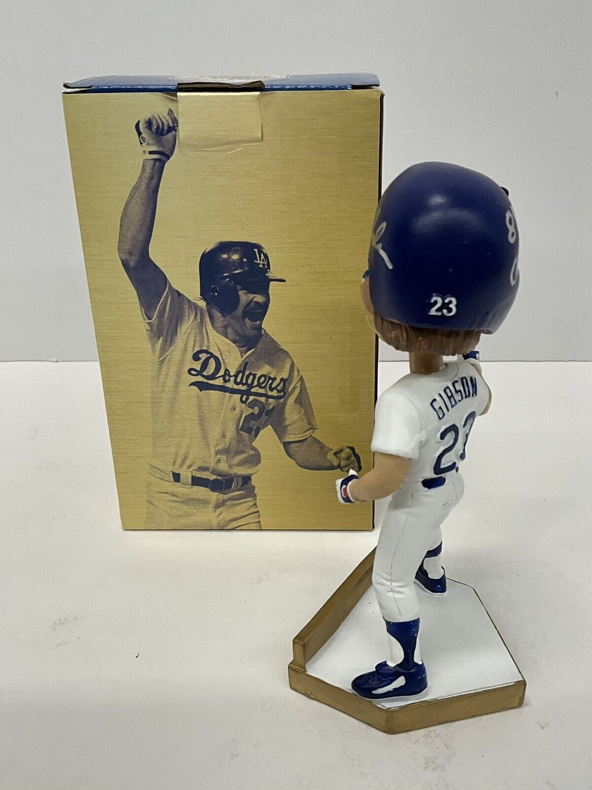 KIRK GIBSON DODGERS SIGNED 2019 SGA BOBBLEHEAD "88 WS CHAMPS" INSCRI PSA 3T04225